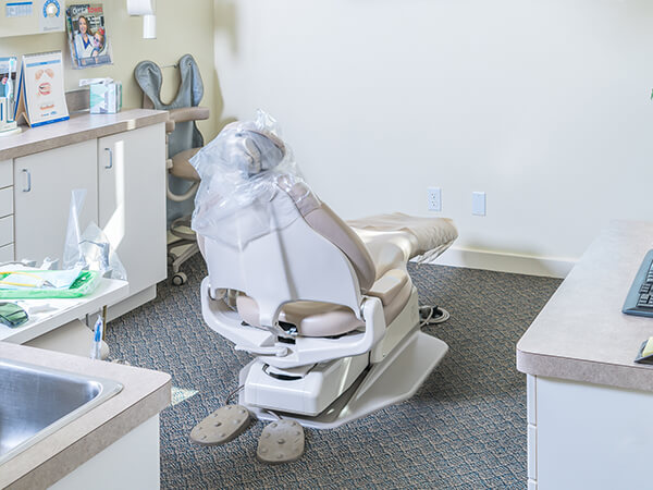 A treatment room used by our dentist in Burlington, WA